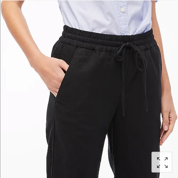 J. Crew Factory Linen-cotton Drawstring Pant - Picture 2 of 6